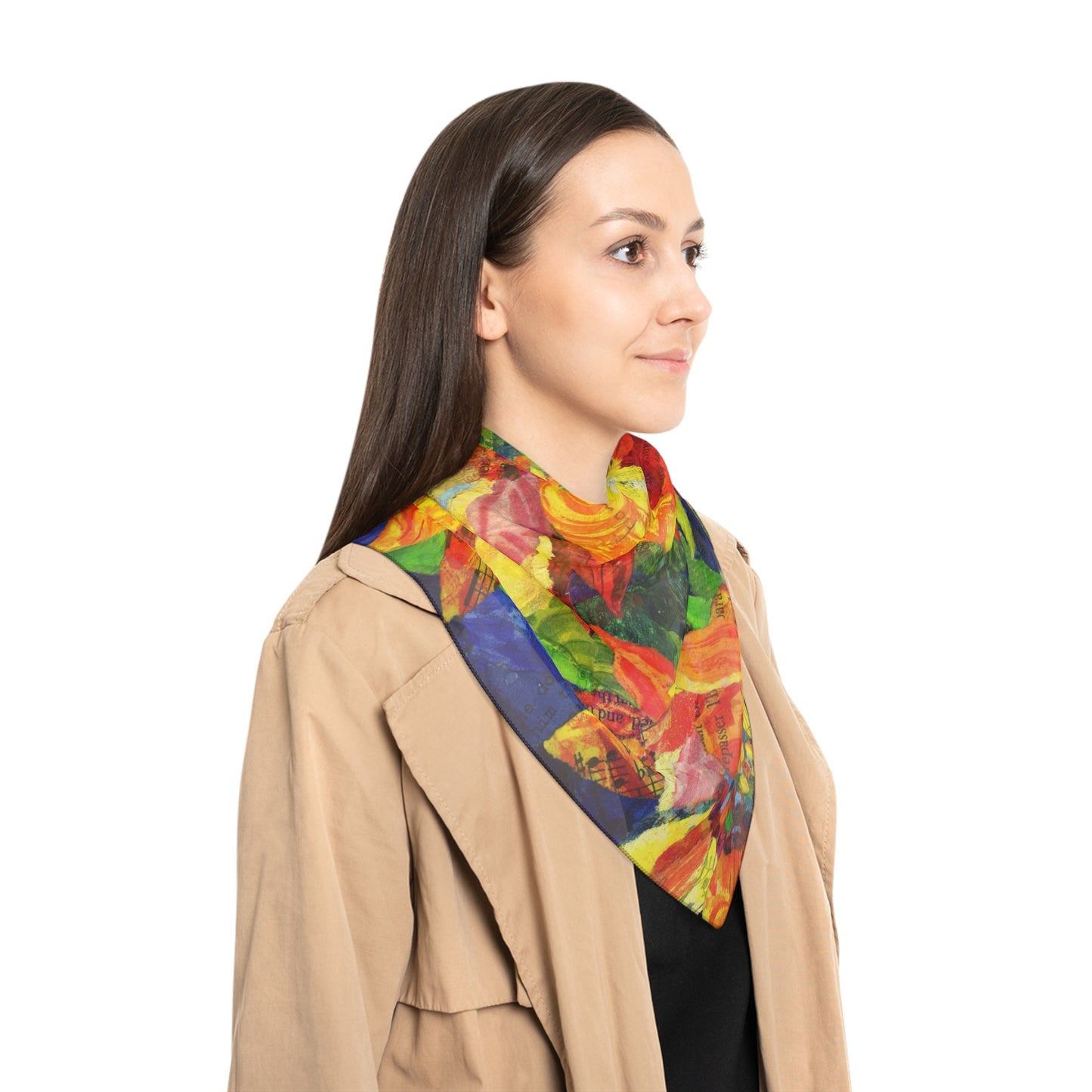 Sunflower Trio Poly Scarf