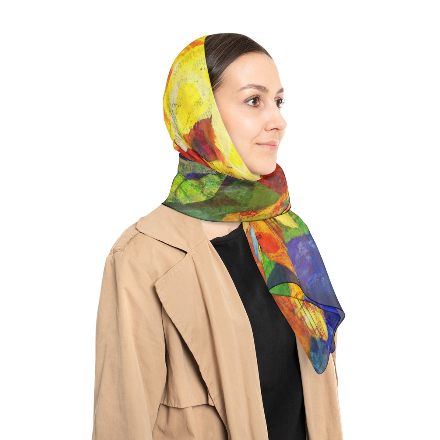 Sunflower Trio Poly Scarf
