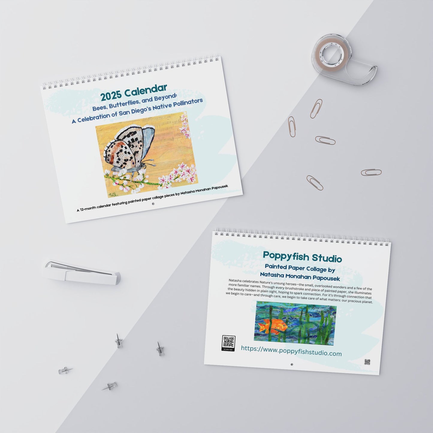 2025 Native Pollinator Calendar by Natasha Monahan Papousek