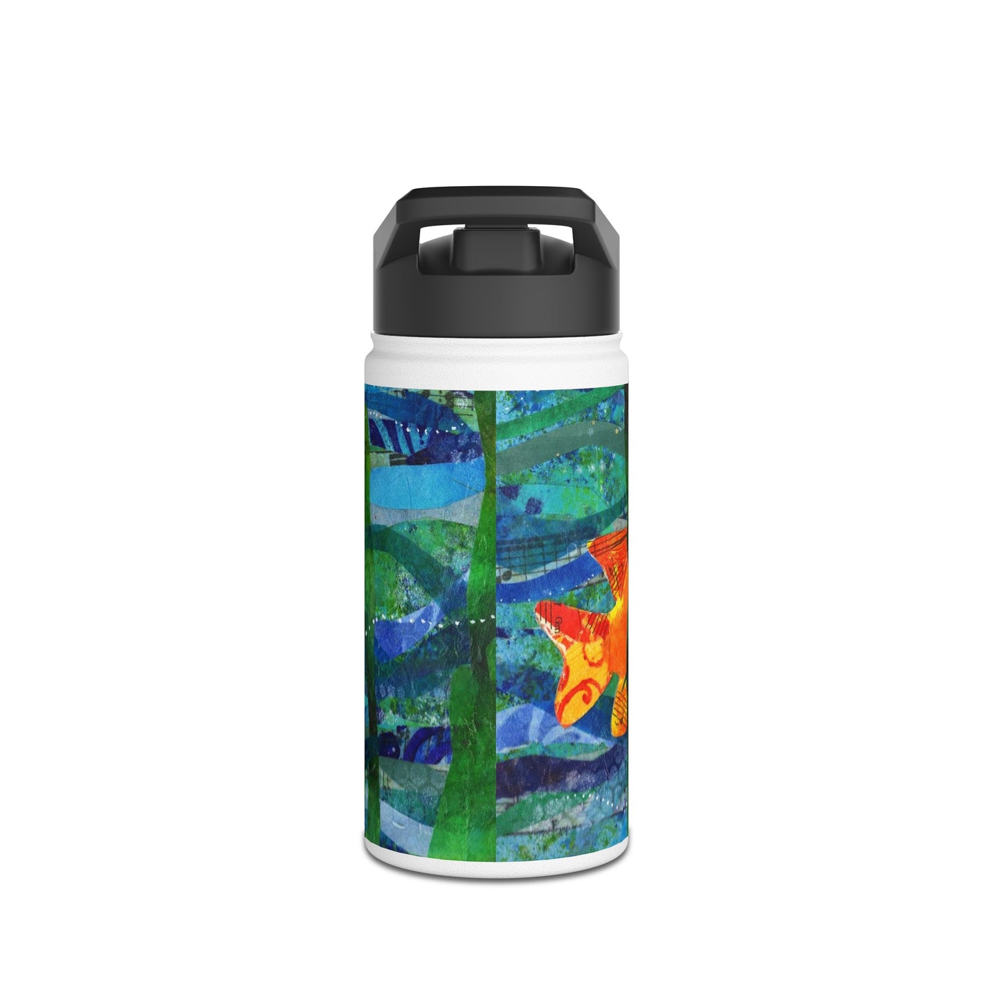 The Original Poppyfish Stainless Steel Water Bottle, Standard Lid