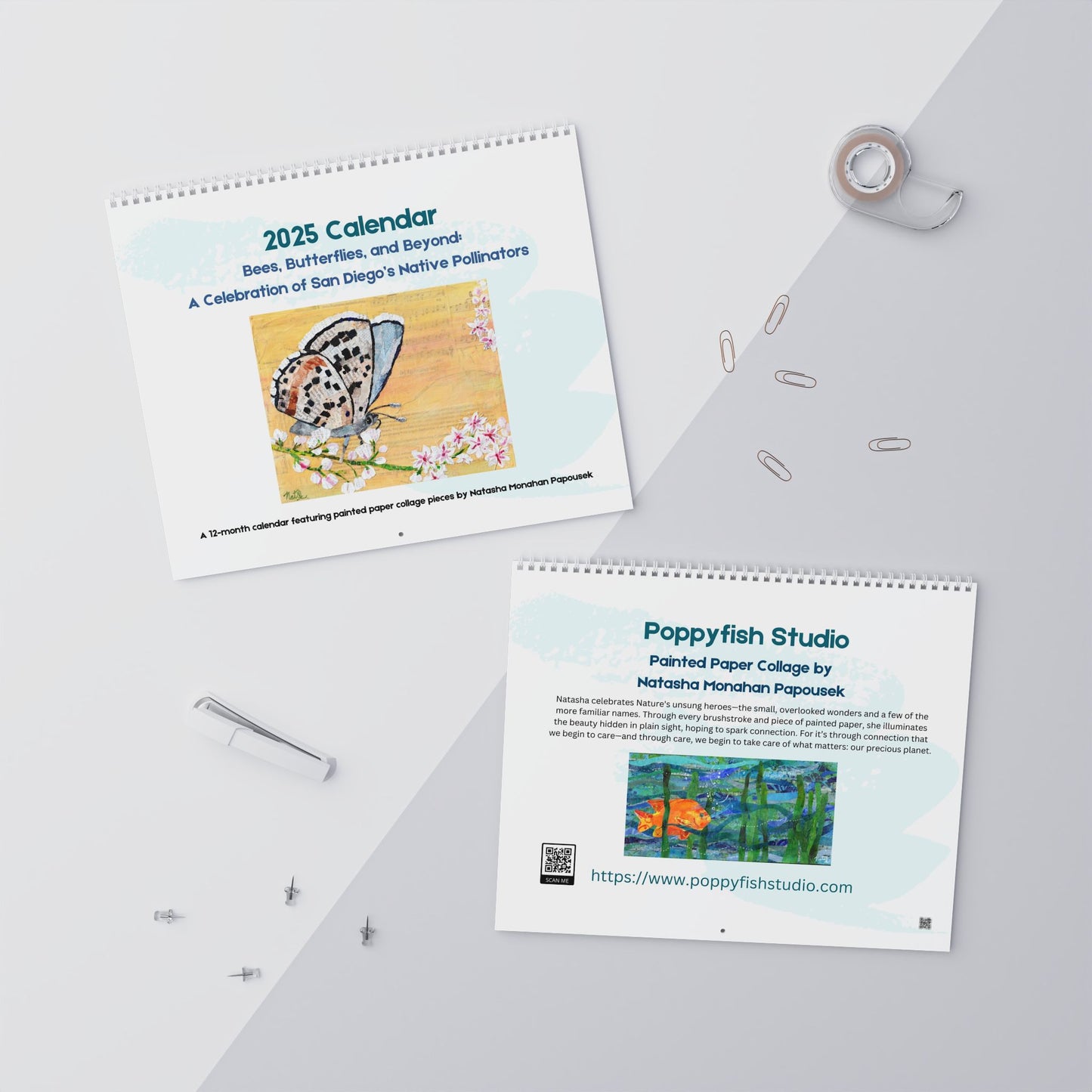 2025 Native Pollinator Calendar by Natasha Monahan Papousek