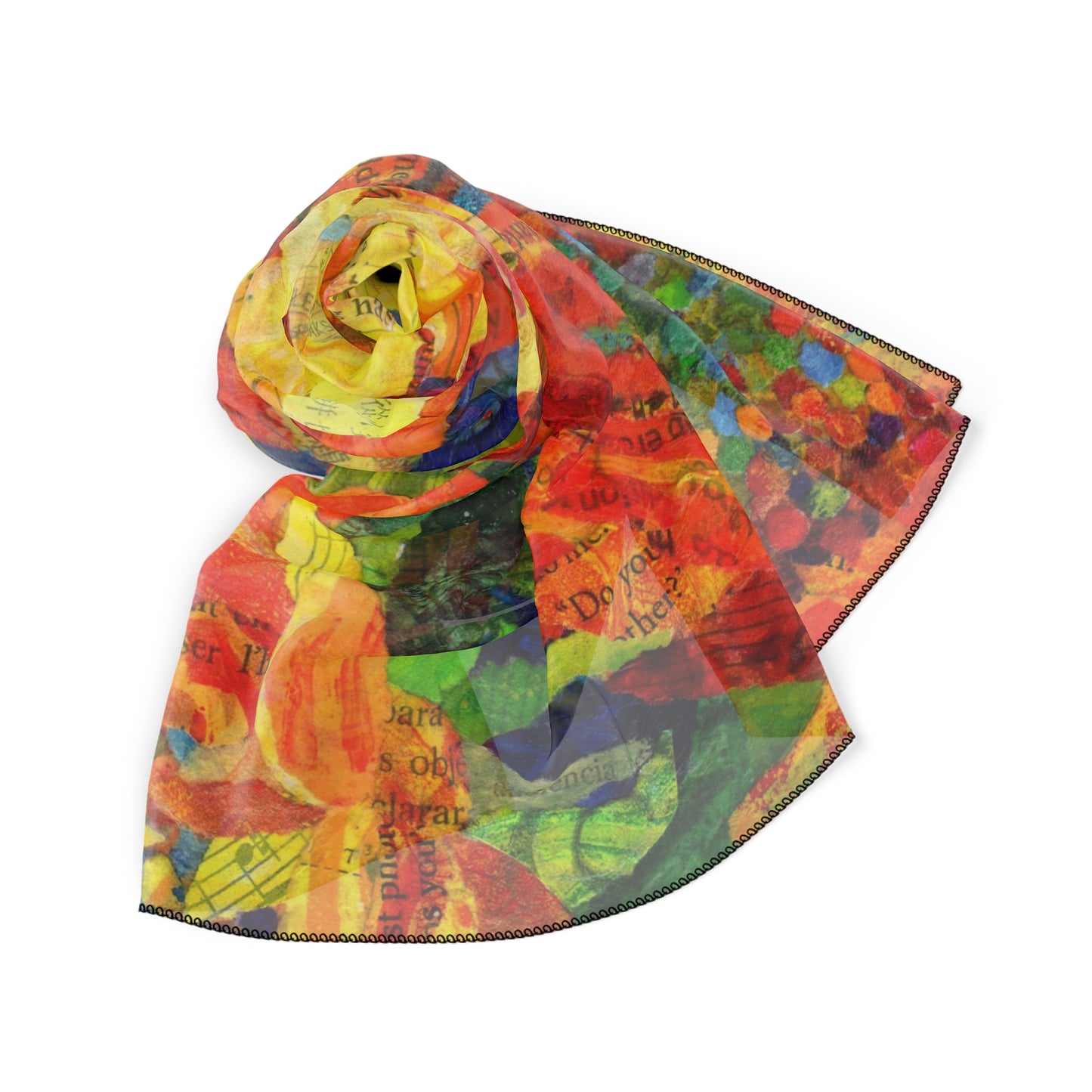 Sunflower Trio Poly Scarf