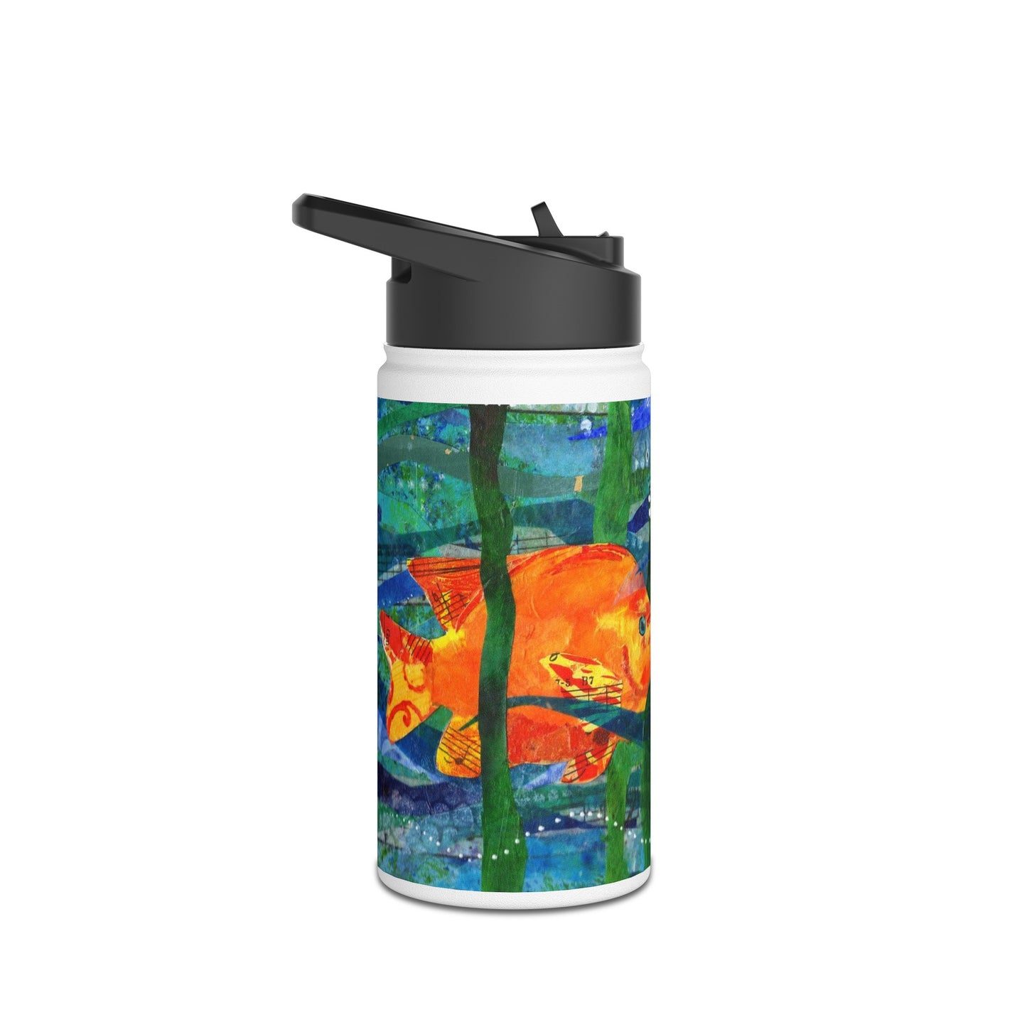 The Original Poppyfish Stainless Steel Water Bottle, Standard Lid