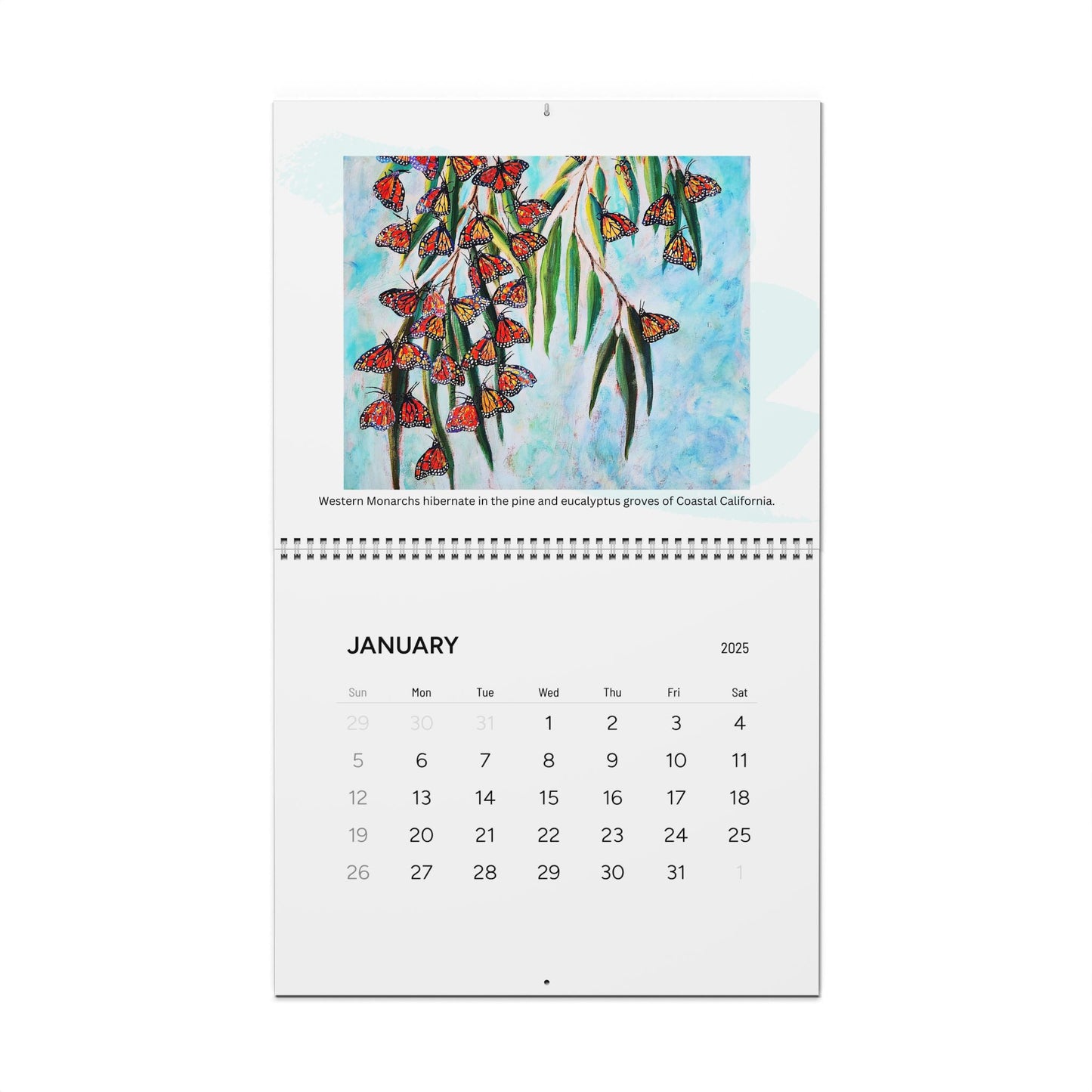 2025 Native Pollinator Calendar by Natasha Monahan Papousek
