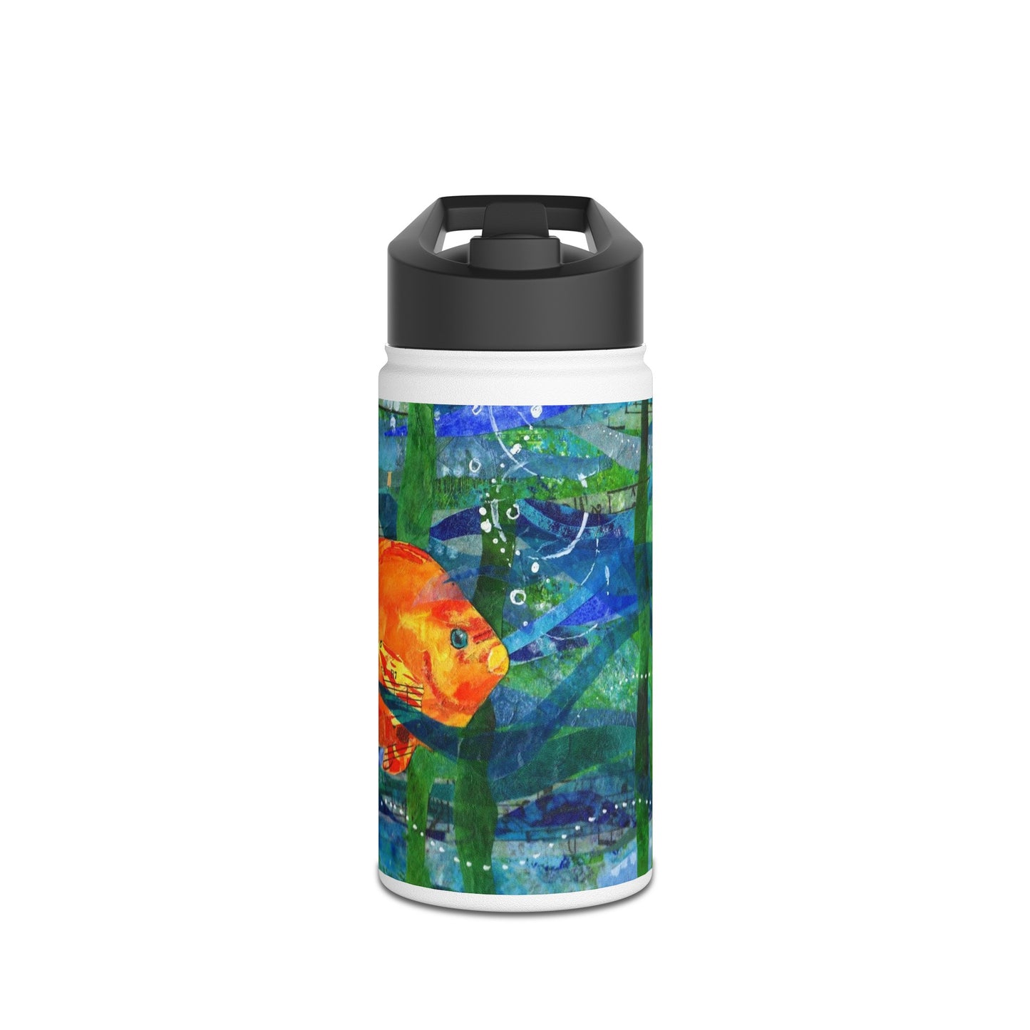 The Original Poppyfish Stainless Steel Water Bottle, Standard Lid