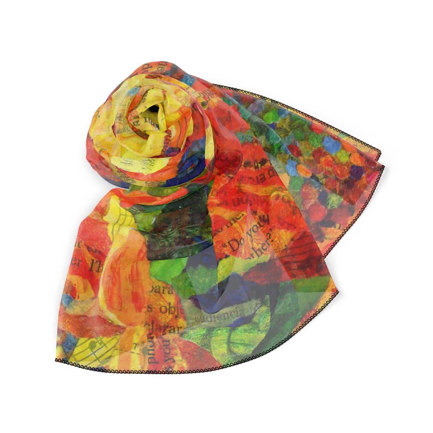 Sunflower Trio Poly Scarf