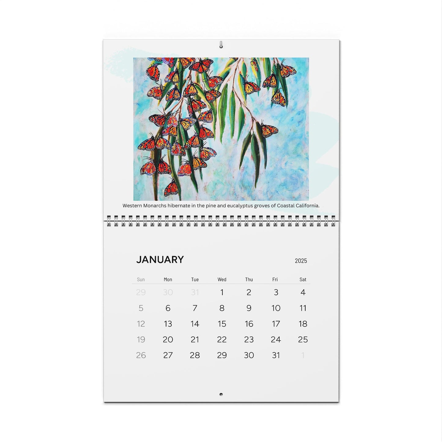 2025 Native Pollinator Calendar by Natasha Monahan Papousek