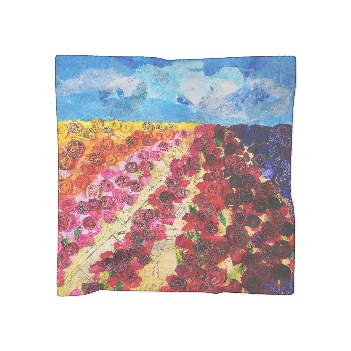 Spring Fling Poly Scarf