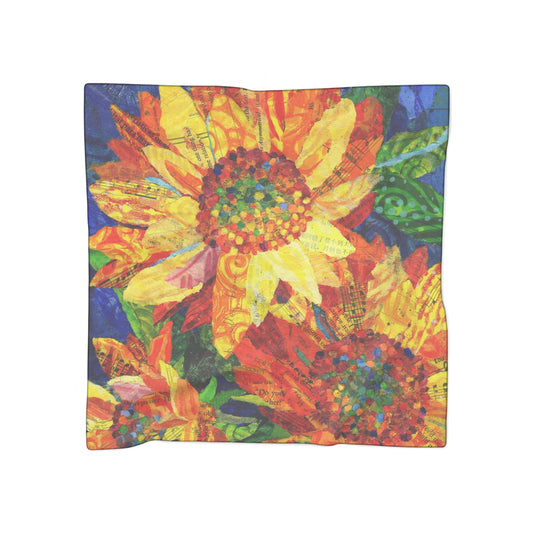 Sunflower Trio Poly Scarf